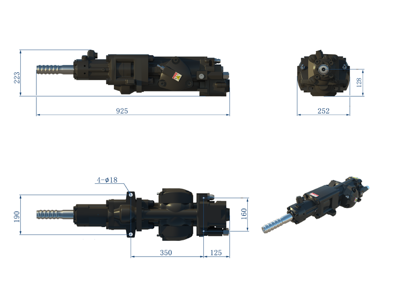 HL300S液壓鑿巖機 HL300S液壓鑿巖機